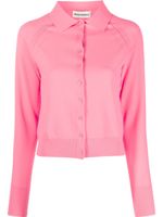 Molly Goddard cardigan en maille pointelle à coupe crop - Rose