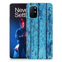 OnePlus 8T Bumper Hoesje Wood Blue - thumbnail