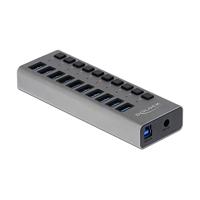 Delock Externe SuperSpeed USB-hub met 10 poorten + schakelaar