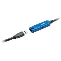 Lindy 43229 USB-kabel 15 m USB 3.2 Gen 1 (3.1 Gen 1) USB A Zwart