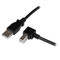 StarTech.com 1 m USB 2.0 A naar rechtshoekige B-kabel M/M - thumbnail