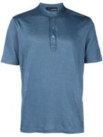 Lardini Linnen poloshirt - Blauw