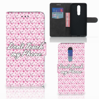 Nokia 3.1 Plus Portemonnee Hoesje Flowers Pink DTMP