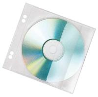 VELOFLEX 4366000 - CD/DVD hoezen om op te bergen voor 1 cd, cd-opslag CD beschermhoezen, 10 stuks