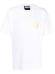 Versace Jeans Couture t-shirt en coton à logo imprimé - Blanc