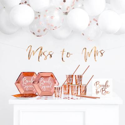 Feestpakket Vrijgezellenfeest roségoud Feestpakket Vrijgezellenfeest roségoud