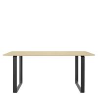 Muuto 70/70 Eettafel Massief Eiken - Zwart/170x85