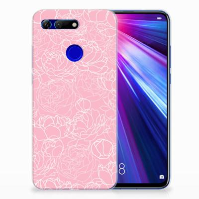 Honor View 20 TPU Case White Flowers