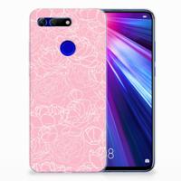 Honor View 20 TPU Case White Flowers