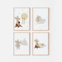 Posters - Muis Avontuur / Set van 4 - thumbnail