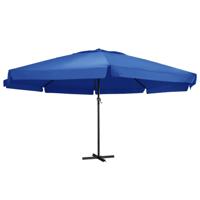 Parasol met aluminium paal 500 cm azuurblauw - thumbnail