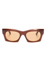 Marni Eyewear lunettes de soleil Edku à monture géométrique - Marron