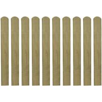 vidaXL 20 st Heklatten 80 cm geïmpregneerd hout