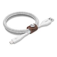 Belkin DuraTek Plus Lightning-/USB-A-Kabel mit Band - White