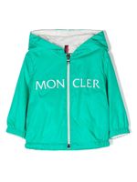 Moncler Enfant veste à logo imprimé - Vert