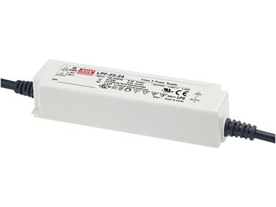 Mean Well LPF-25-54 LED-driver, LED-transformator Constante spanning, Constante stroomsterkte 25.38 W 0.47 A 29.7 - 54 V/DC Niet dimbaar, PFC-schakeling, Mean Well LPF-25-54 LED-driver, LED-transformator Constante spanning, Constante stroomsterkte 25.38 W 0.47 A 29.7 - 54 V/DC Niet dimbaar, PFC-schakeling,