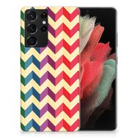 Samsung Galaxy S21 Ultra TPU bumper Zigzag Multi Color - thumbnail