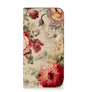 Smart Cover voor iPhone 15 Pro Max Bloemen