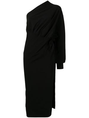 Balenciaga robe longue asymétrique - Noir