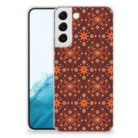 Samsung Galaxy S22 Plus TPU bumper Batik Brown - thumbnail