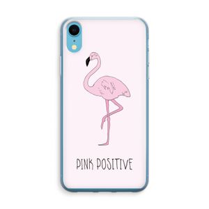 Pink positive: iPhone XR Transparant Hoesje