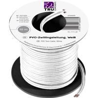 TRU COMPONENTS 1571331 Draad 2 x 0.75 mm² Wit 10 m - thumbnail