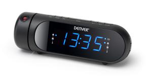 Denver CPR-700 Wekkerradio VHF (FM) USB Wekfunctie, Acculaadfunctie Zwart