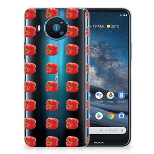 Nokia 8.3 Siliconen Case Paprika Red