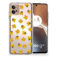 TPU bumper voor Motorola Moto G32 Katten Emojis - thumbnail