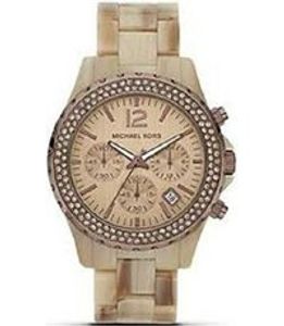 Horlogeband Michael Kors MK5648 Kunststof/Plastic Beige 20mm