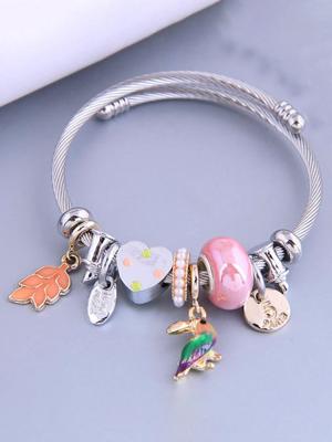 Eenvoudig Metaal Parel Armband