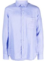 ASPESI long-sleeved linen shirt - Violet - thumbnail