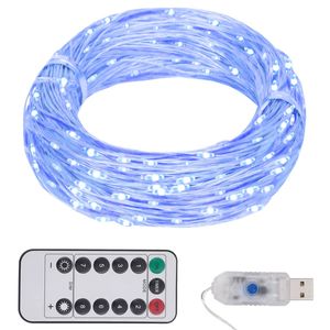 VidaXL Lichtslinger met 150 LED&apos;s 15 m blauw