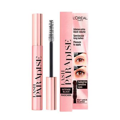 L’Oréal Paris Lash Paradise Mascara - 02 Intense Black - Extra Zwarte volume mascara met castorolie en rozenolie - 6,4 ml. (Paradise Extatic Mascara)