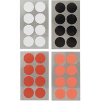 Hobby stickers - 128x stuks - D25 mm - kleurenmix - ronde stickers - Kantoor stickers - Etiketten - thumbnail