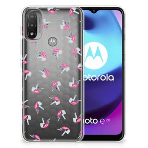 TPU bumper voor Motorola Moto E20 | E40 Unicorns