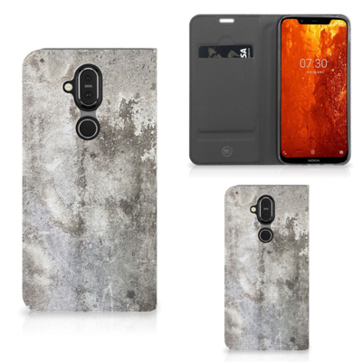 Nokia 8.1 Standcase Beton Print