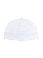 BOSS Kidswear bonnet à logo brodé - Blanc