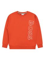 BOSS Kidswear sweat à logo imprimé - Orange