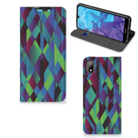 Huawei Y5 (2019) Stand Case Abstract Green Blue