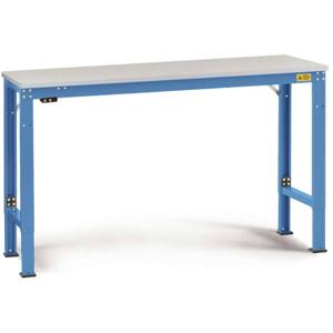 Manuflex LU7058.5012 ESD ESD-werktafel universele speciale reden tafel met melamine schijf, bxdxh = 1500 x 800 x 725-1025 mm Lichtblauw (RAL 5012)