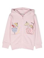 Stella McCartney Kids hoodie zippé à imprimé graphique - Rose