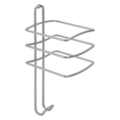 Metaltex Onda Haardrogerhouder 10x10x25 cm Zilver