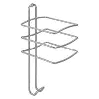 Metaltex Onda Haardrogerhouder 10x10x25 cm Zilver