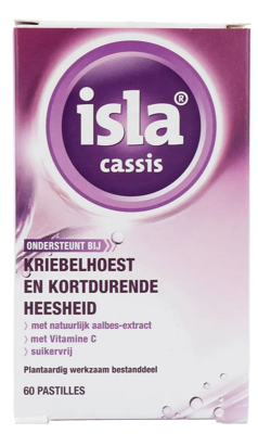 Isla Cassis Keelpastilles - bij kriebelhoest en kortdurende heesheid Isla Cassis Keelpastilles - bij kriebelhoest en kortdurende heesheid