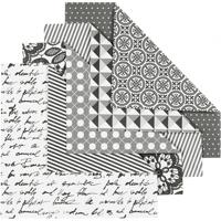 Vivi Gade origamipapier 15 x 15 cm wit/grijs 50 vellen
