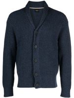 BOSS cardigan boutonné à col v - Bleu