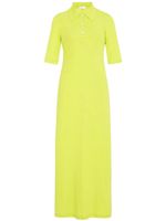 Rosetta Getty robe en coton à col polo - Vert