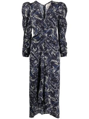 ISABEL MARANT Zijden jurk - Blauw