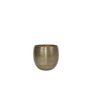 Ter Steege Bloempot Aluminium Goud D 24 cm H 22 cm